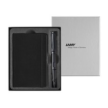 LAMY 사파리 만년필 + 노트 세트, 매트블랙(만년필), EF