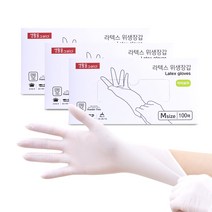 생활을그리다 라텍스 위생장갑 M, 중(M), 3개