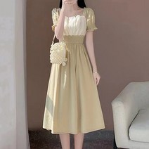 패션나비 귀여운 프릴 소매 포인트 빅사이즈 임산부 셔링 반팔 롱 원피스