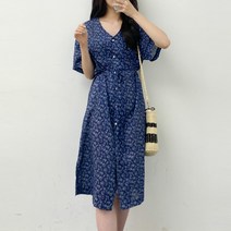 밀앤아이 브이프린트 미디원피스 MG5OPA212