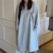 ARCE 편한 임부 후드 임산부 원피스