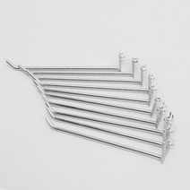 오빌 타공판 이중후크 15cm, 10개, 실버