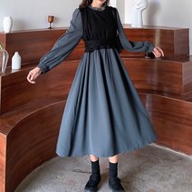 MA 레이어드 리본 봄 원피스