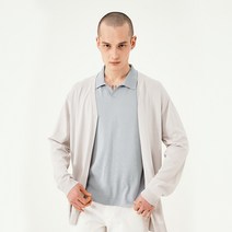 아야모리에 남성용 슬리크 오픈 가디건