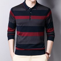 남성용 알럽홈 블록 스트라이프 카라 셔츠