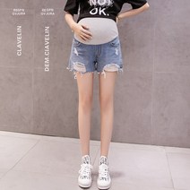 에이홉 찢어진 임산부 청반바지