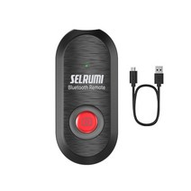 셀루미 스마트폰 전기종 무선 블루투스 리모컨 블랙 + 레드, SEL-ST500V