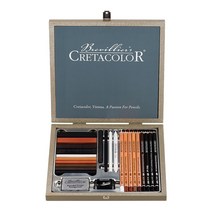 크레타칼라 Passion box 종합스케치 도구 25종 세트 40041, 혼합색상, 1세트