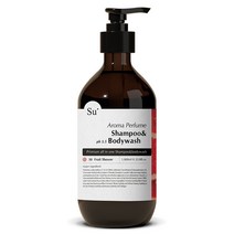 수오가닉 퍼퓸 아로마 샴푸 바디워시 프루트샤워, 1000ml, 1개
