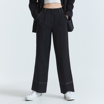 미쏘 여성용 10부 스티치 와이드 슬랙스