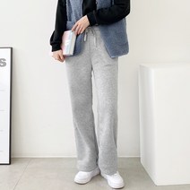 가비진 여성용 따뜻 포근 기모 밴드 일자 팬츠 바지 d910