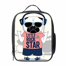 파라다이소 나의 사랑 강아지 디자인 보온 보냉 토트 크로스백 도시락 가방, 08