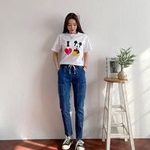 여성용 세세르 포켓절개 청바지 PT6902K12
