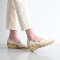 단골언니 여성용 레이스 웨지힐 아로하