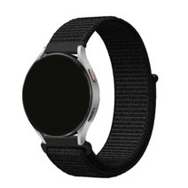 8STORE 스포츠 루프 나일론 스트랩 밴드 22mm, 다크블랙