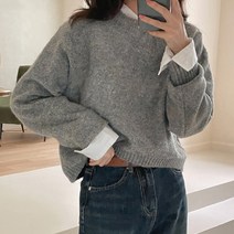 슈가펀 여성용 슈어 빈티지 보카시 니트