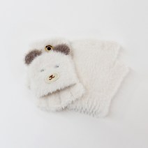 채니봉봉 아동용 곰곰이 플랩 장갑
