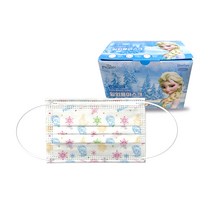 디즈니 겨울왕국 어린이 일회용 마스크 소형, 30개입, 1개, 유아동용