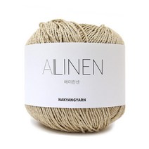 니뜨 에이린넨 뜨개실 70g, 554 연베이지, 1개