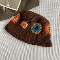 쥬블리 수제 뜨개질 니트 버킷햇