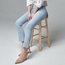 윈디윈디 여성용 엔디 히든밴딩 연청 세미 부츠컷 청바지 D06G8_wj2932