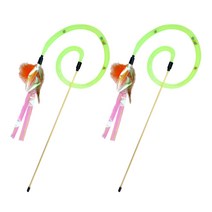 핸들러 고양이 매쉬 롱티저 장난감, 혼합색상, 2개