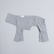 도기스타 이탈리안그레이하운드옷 아이쥐옷 소프트 골지 올인원, 그레이
