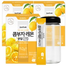 저스틱 나를 위한 시크릿티 콤부차 레몬맛 분말스틱, 5g, 90포