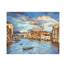 플레이어바웃 베니스의 오후 DIY 명화 그리기 세트 40 x 50 cm, 혼합색상
