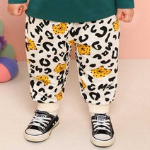 몰리멜리 아동용 트렌디 레오 배기핏 팬츠