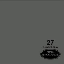 SAVAGE 종이 롤 배경지 Thunder Gray S HALF 1.35 x 11 m, 27-1253, 1개
