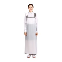 THE앞치마 메쉬코팅 방수 H형 앞치마 대, 화이트, 1개