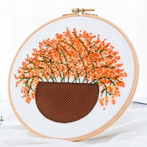 리빙듀오 프랑스 자수 DIY 키트, A-150 16.5cm, 1세트