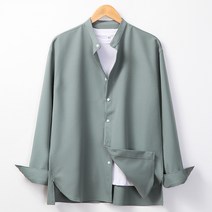 레이먼 남성용 푸스 오버핏 헨리넥 셔츠