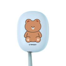 트라이코지 베어 LED 미니 휴대용 칫솔살균기 STB-022, 스카이블루