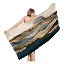 추상화 배경 문썬 아트 프린팅 비치타월 80 x 160 cm, 10, 1개
