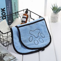 Itemtrade 반려동물 주머니 목욕수건, 05 라이트 블루
