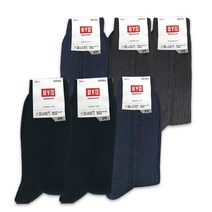 BYC 남성용 마이너 클래식 양말 3종 x 2세트