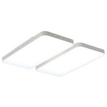 가온엘이디 마름모 LED 거실등 4등 120W, 화이트