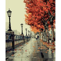 SSM DIY 명화 그리기 세트 40 x 50 cm, 가을거리