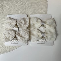 비솔 여아용 이자벨 리본 핀 2p x 2종 세트