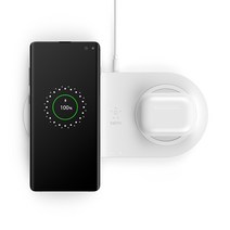 벨킨 부스트업 20W 듀얼 무선충전기 패드 WIZ002kr, 화이트, 1개