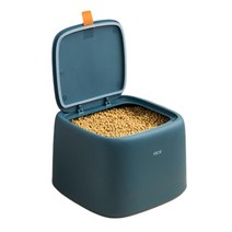 반려동물 사료보관통 + 계량컵, 네이비