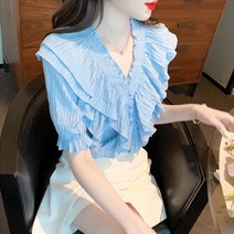 어썸풀 케리오 프릴 블라우스