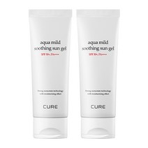 김정문알로에 큐어 수딩 선젤 SPF50+ PA++++, 60ml, 2개