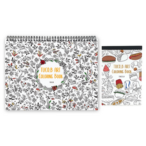 아트 컬러링북 플라워 스프링 랜덤발송 + 디저트 엽서패드 랜덤발송