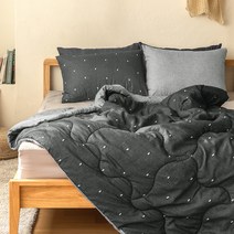 더자리 에코항균 데일리 솔리드 패턴 차렵이불