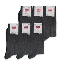 BYC 남성용 맥시멈 클래식 양말 6p