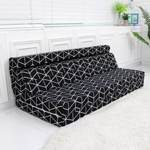 자미스 ZAAM 5단 접이식 매트리스 겸 소파베드 싱글 180 x 90 x 9 cm, 유러피언 블랙