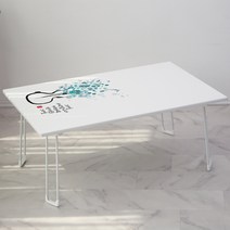 스토리퍼니쳐 플라워 디자인 테이블 M, G 블루허브 화이트